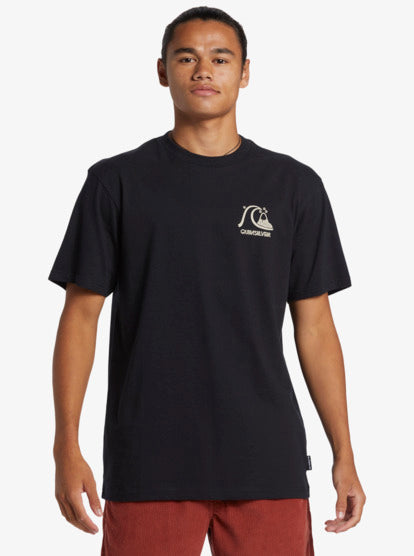 Quiksilver Omni Checked Mor Tee in black from front