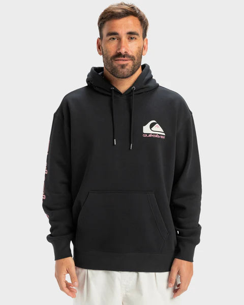 Quiksilver Omni Logo Hoodie in black on model