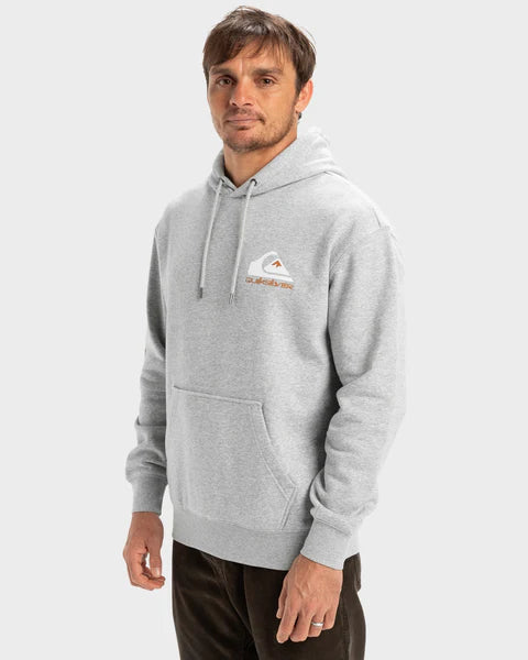 Quiksilver Omni Logo Hoodie in light heather grey