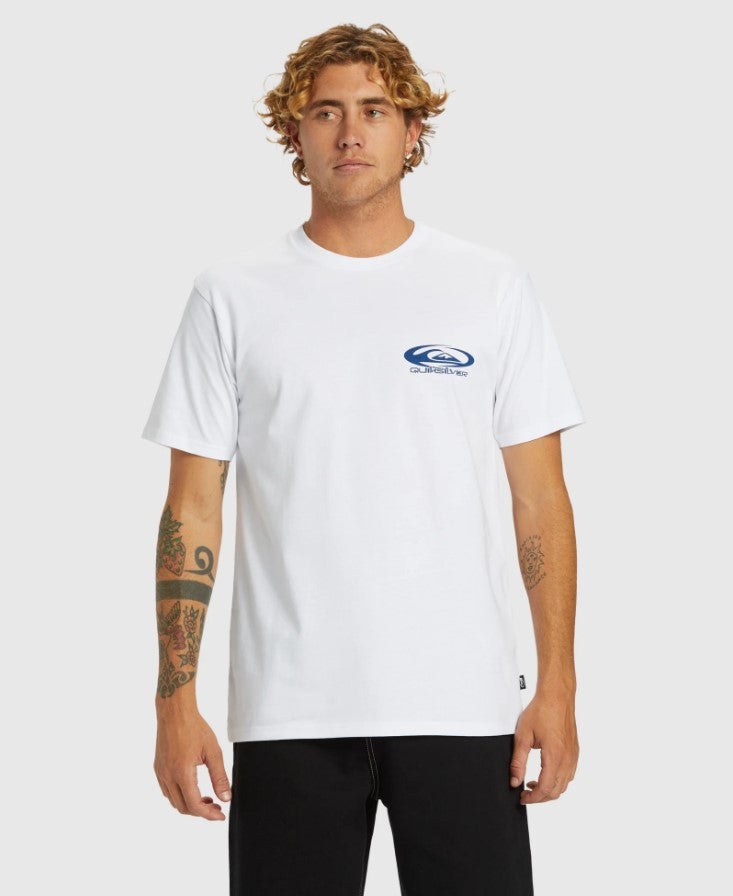 Quiksilver Orbital Tee in white from front