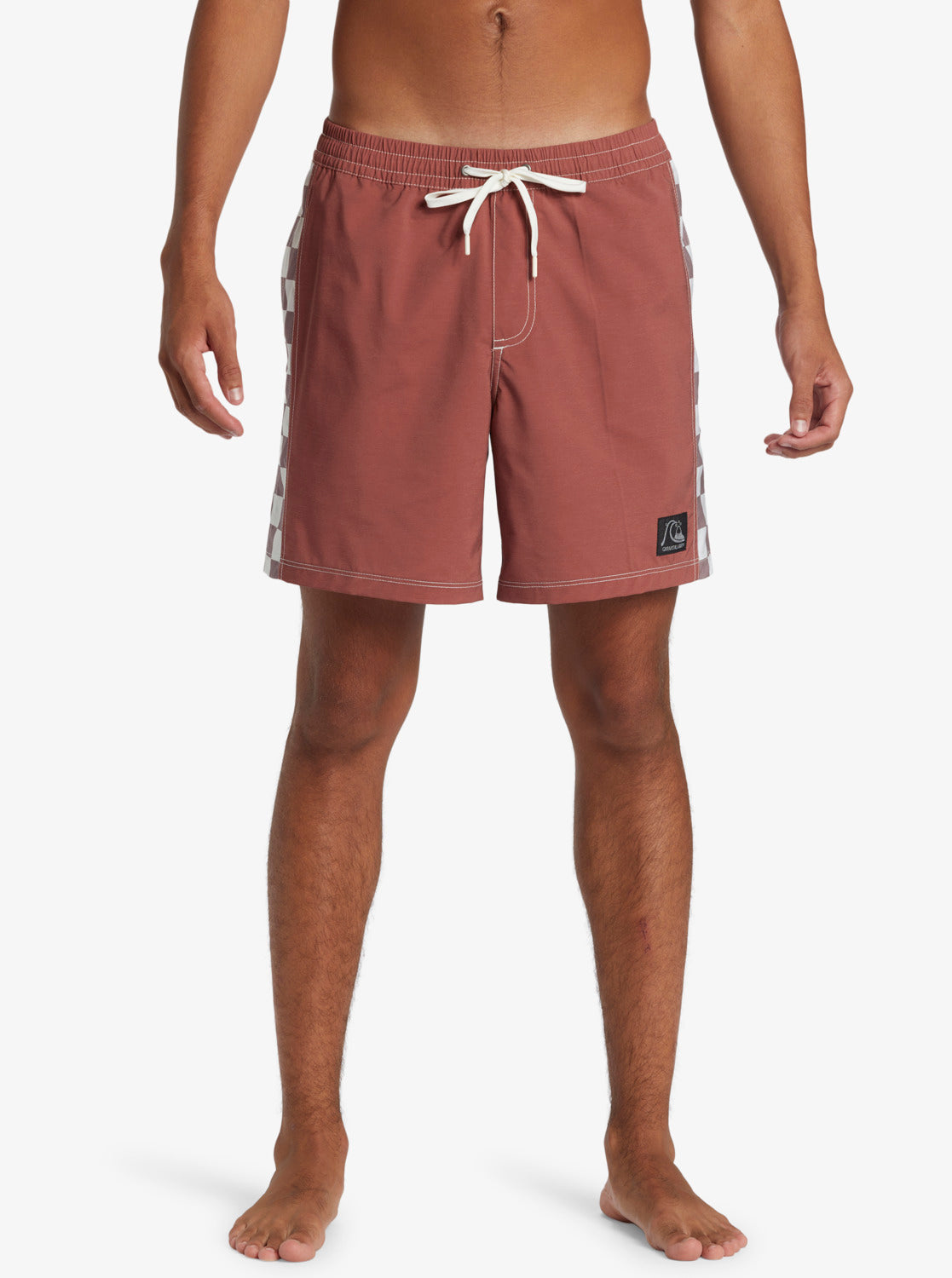 Quiksilver Original Arch 17" Volley Shorts in henna colour from front