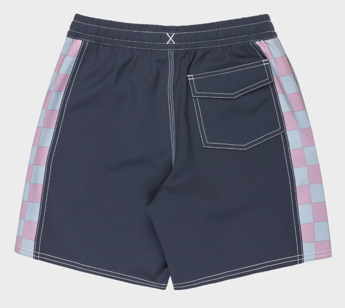 Quiksilver Youth Original Arch Volley Shorts in navy colourway from  rear