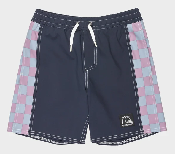 Quiksilver Youth Original Arch Volley Shorts in navy colourway from front