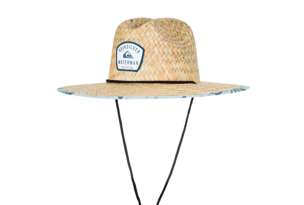 Quiksilver Outsider Waterman Straw Hat in the chase - sterling blue colourway