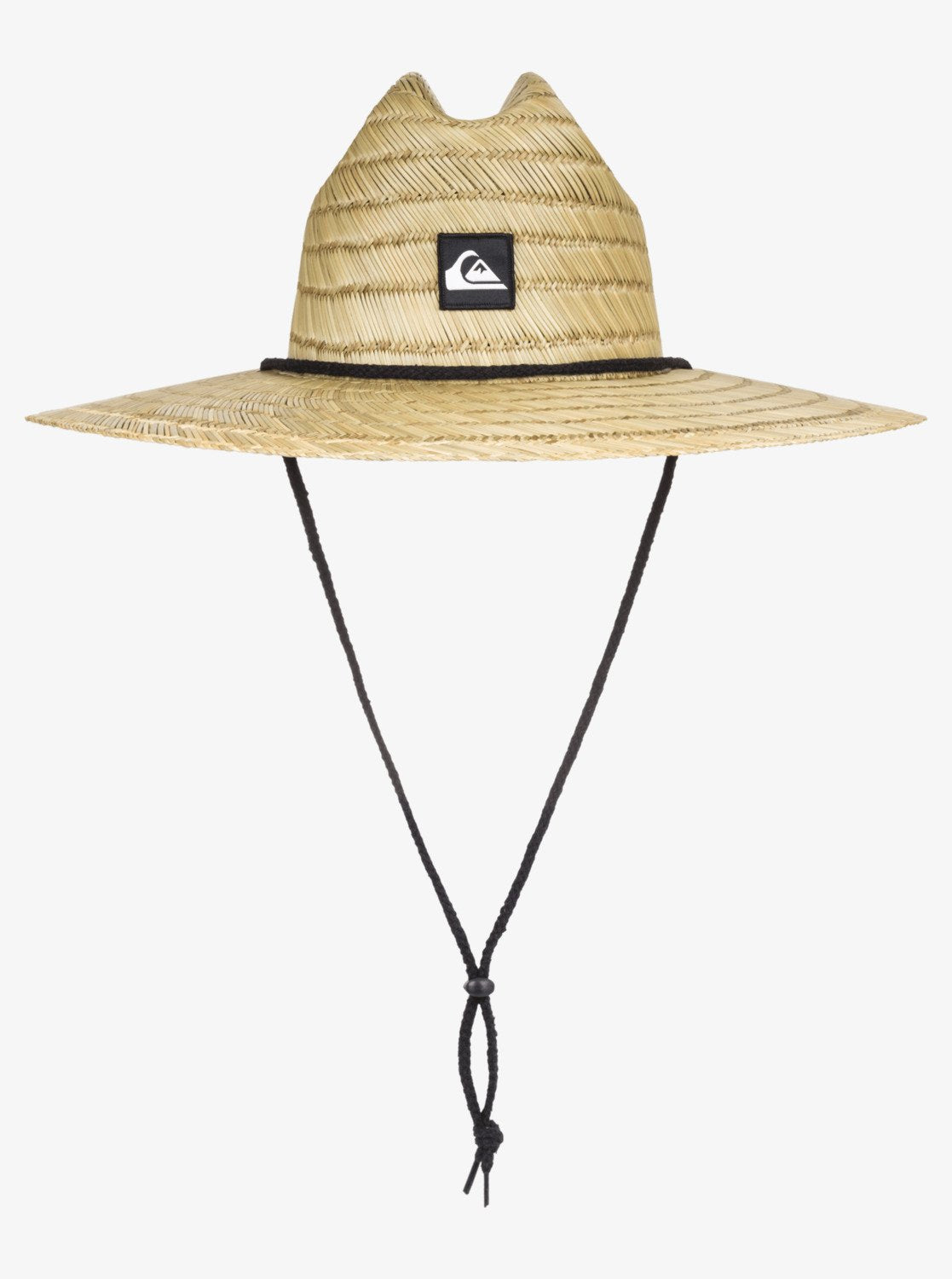Quiksilver Pierside Straw Hat in natural colour with black quiksilver patch