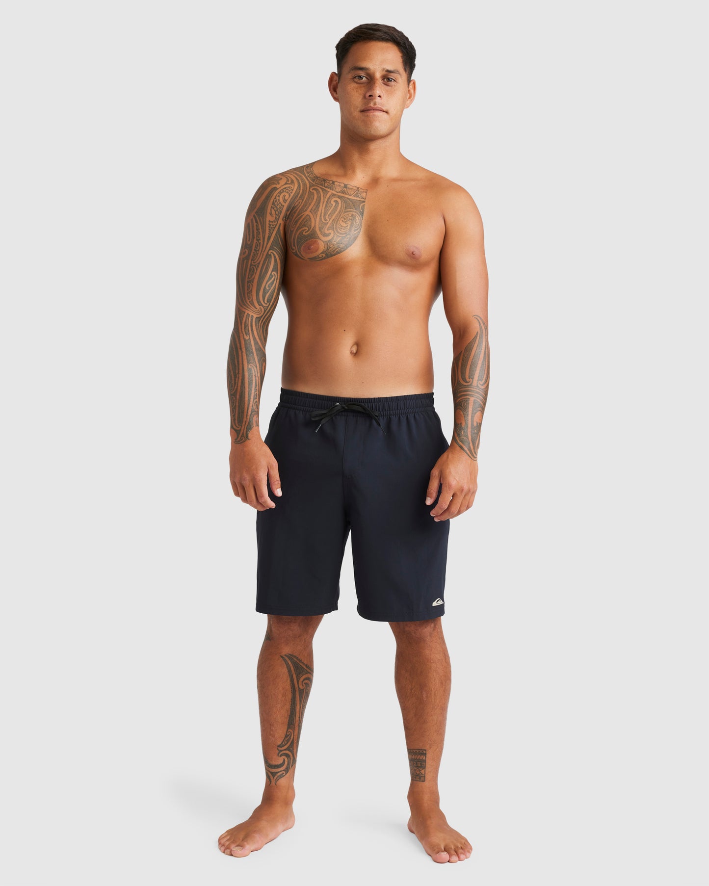 Quiksilver Pu Tawhiro Kehu Volley Shorts in black from front