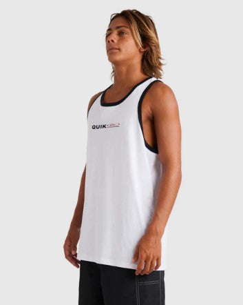 Quiksilver Quik International Tank in white with black trim