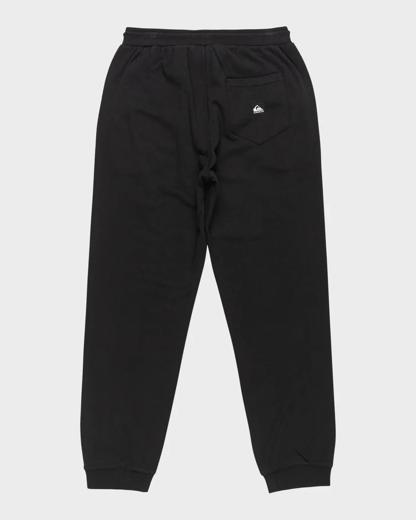 Quiksilver Salt Water Joggers in black flat back veiw