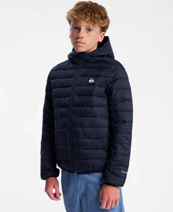 Quiksilver Scaly Youth Puffer Jacket
 in black from side