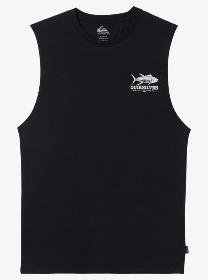 Quiksilver Schools Out Muscle in black from front