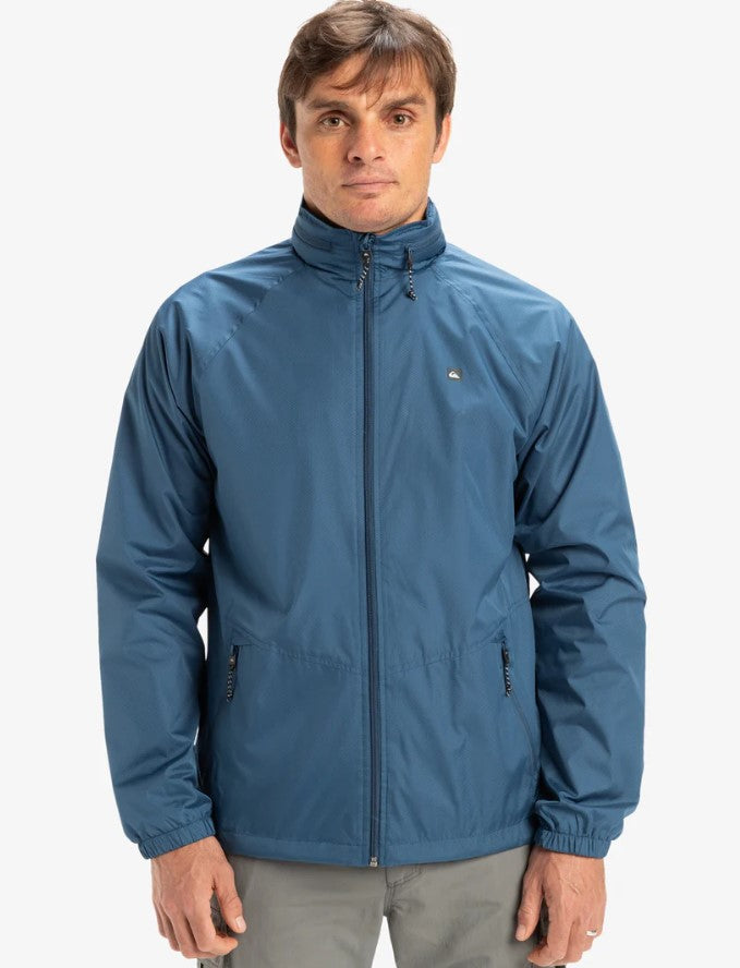 Quiksilver Shell Shock Waterproof Jacket in ensign blue colourway