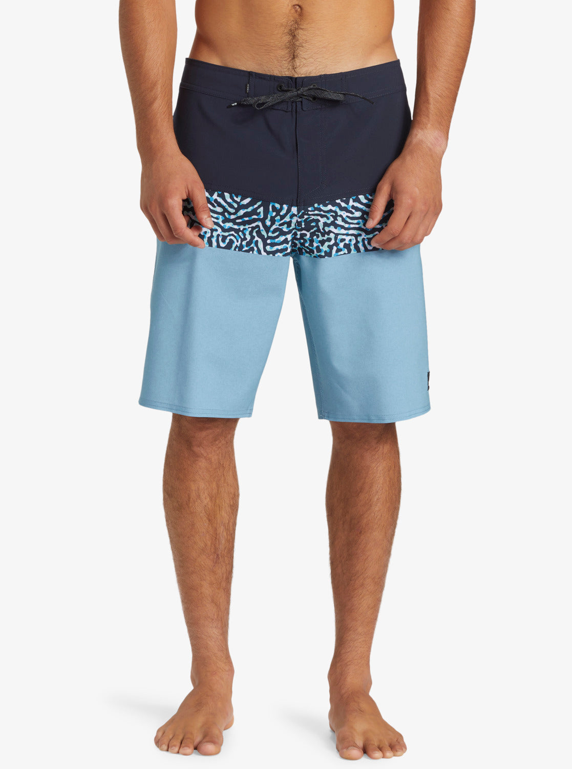 Quiksilver Surfsilk Panel 20" Boardshorts in dark navy colourway from front