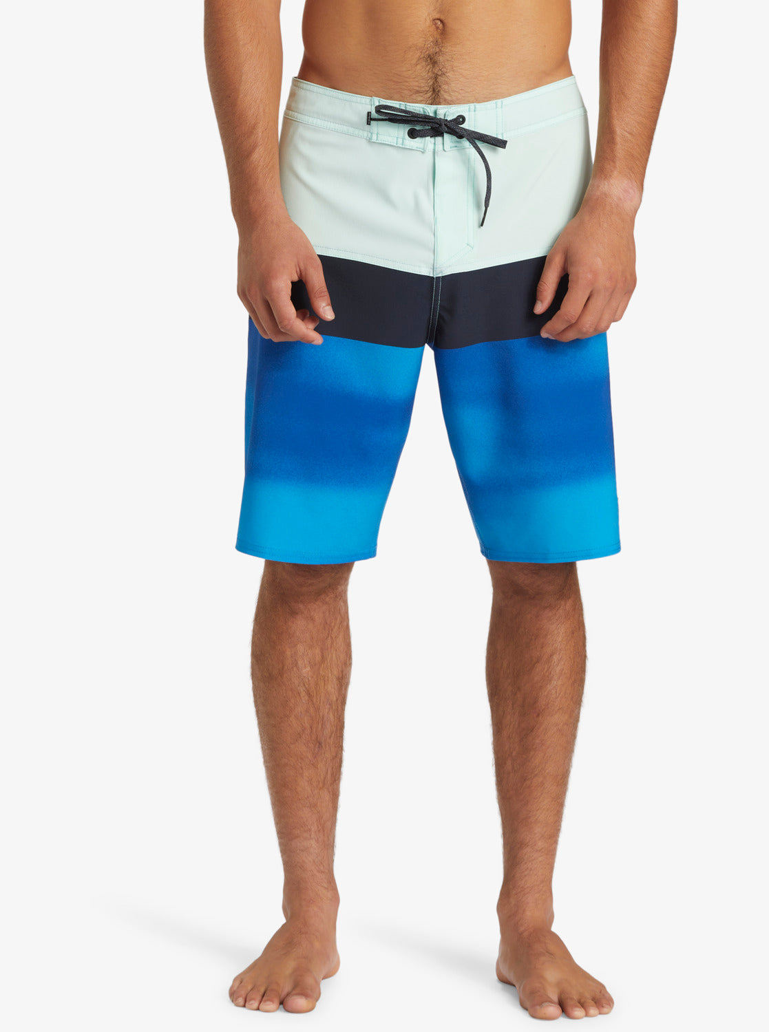 Quiksilver Surfsilk Panel 20" Boardshorts in limpet shell colour from front