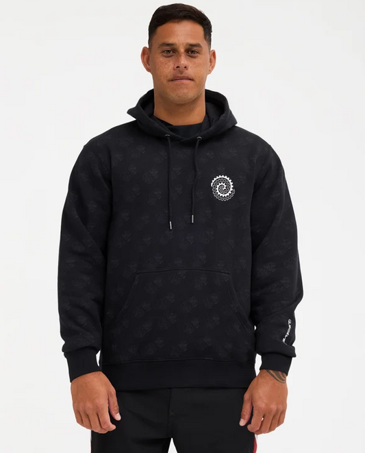 Quiksilver Tai Kehu Tiki Hoodie on kehu butler from the front close up