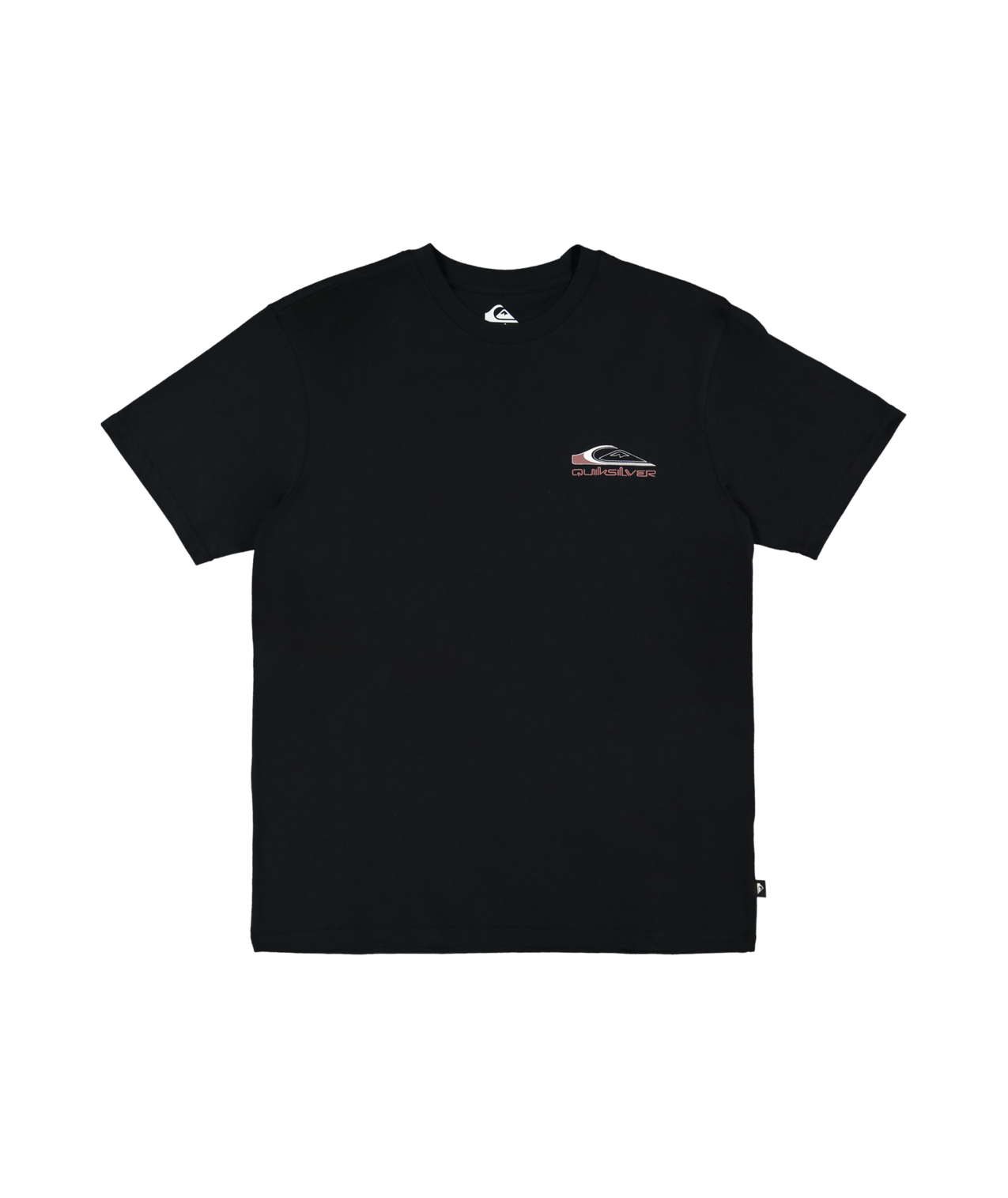 Quiksilver Tai Kehu Tohu T-Shirt in black from front flat lay