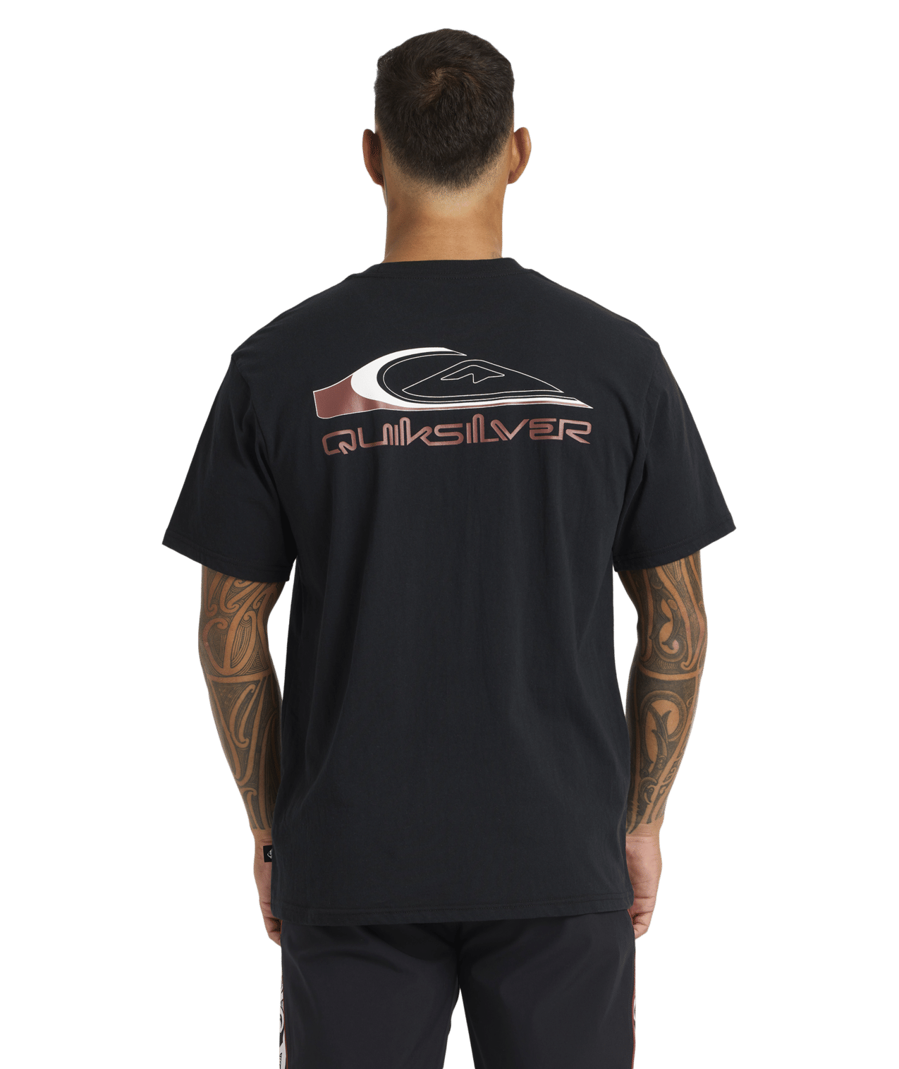 Quiksilver Tai Kehu Tohu T-Shirt in black from rear on kehu butler