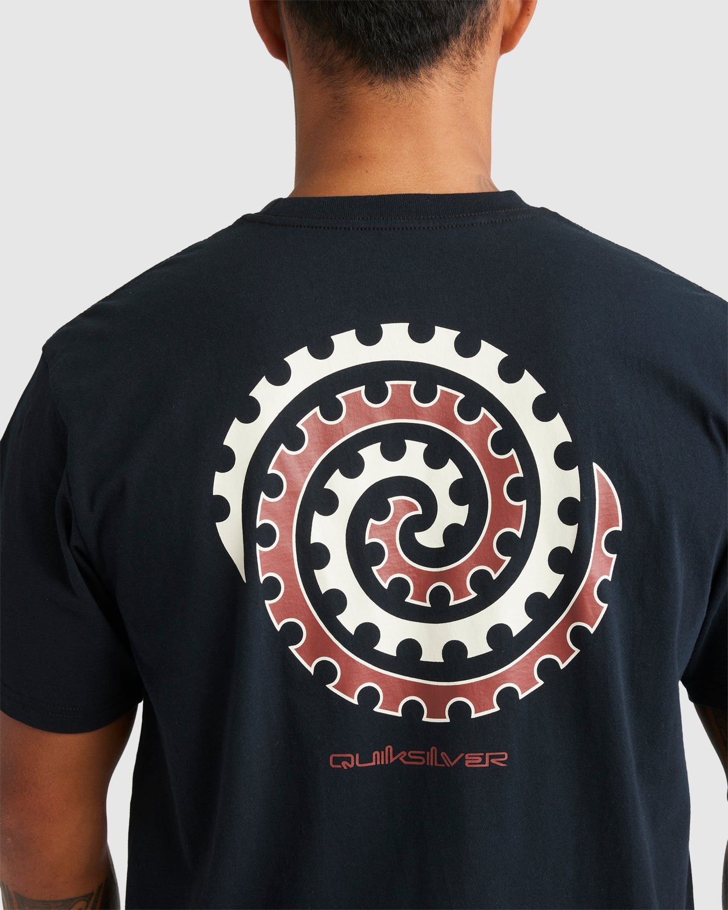 Quiksilver Tai-Uru Kehu Tee in black from rear