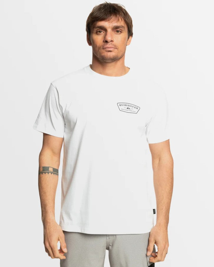 Quiksilver The General Tee in white from front