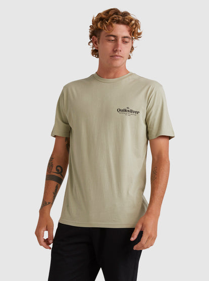 Quiksilver Trophy Catch Tee in tea colour from front