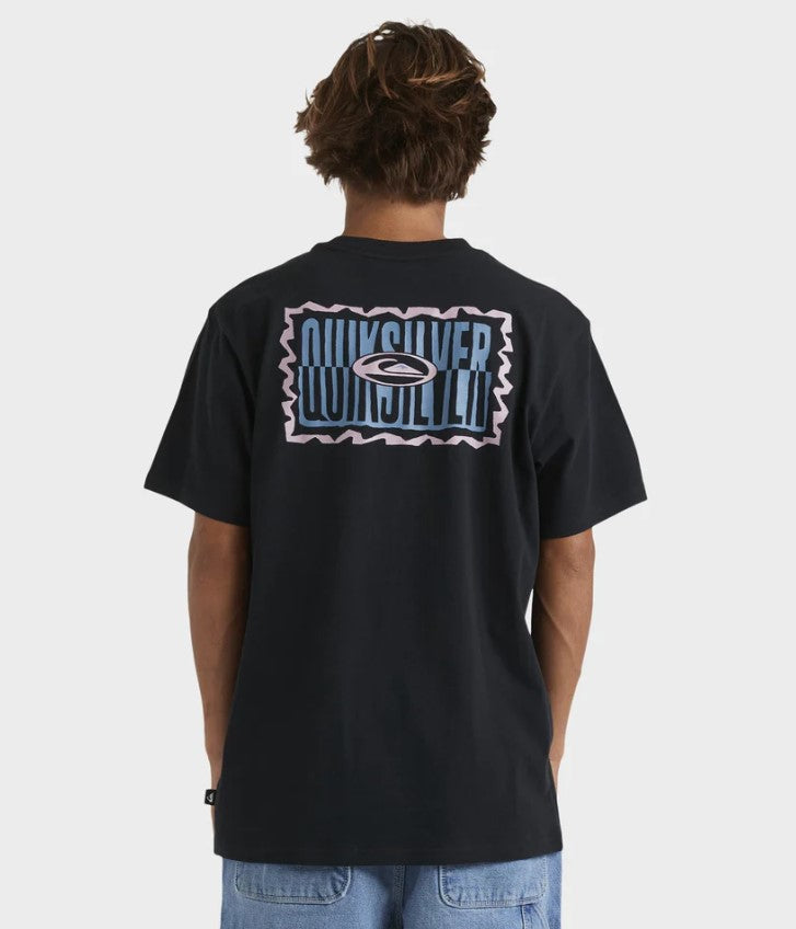 Quiksilver Twisted Tides T-Shirt in black from rear
