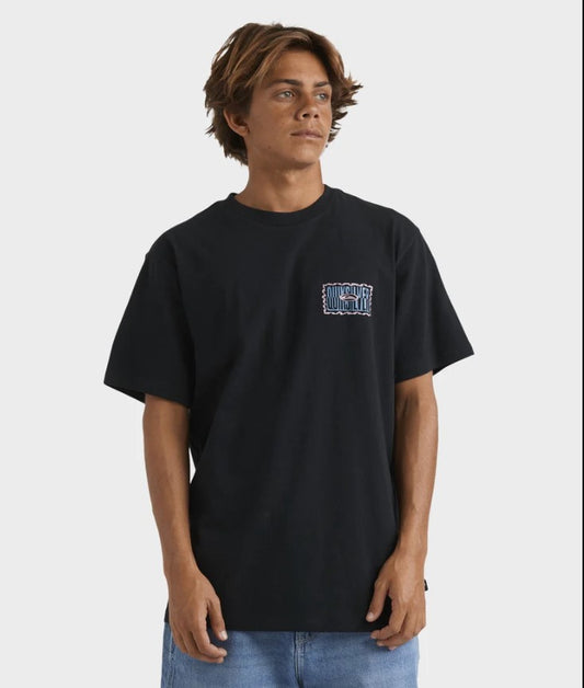 Quiksilver Twisted Tides T-Shirt in black from front