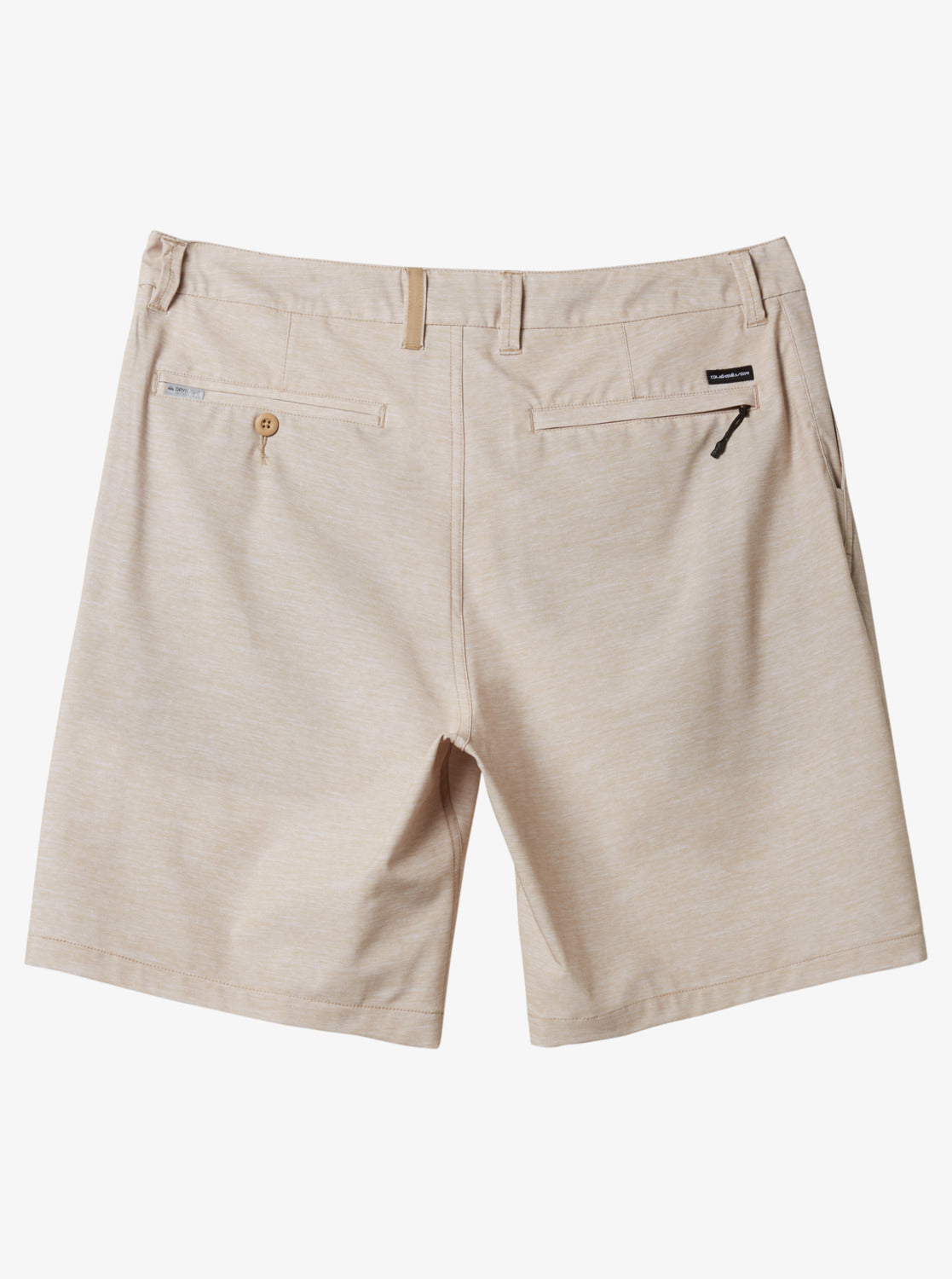 Quiksilver Union Heather Amphibian Shorts  in khaki from rear