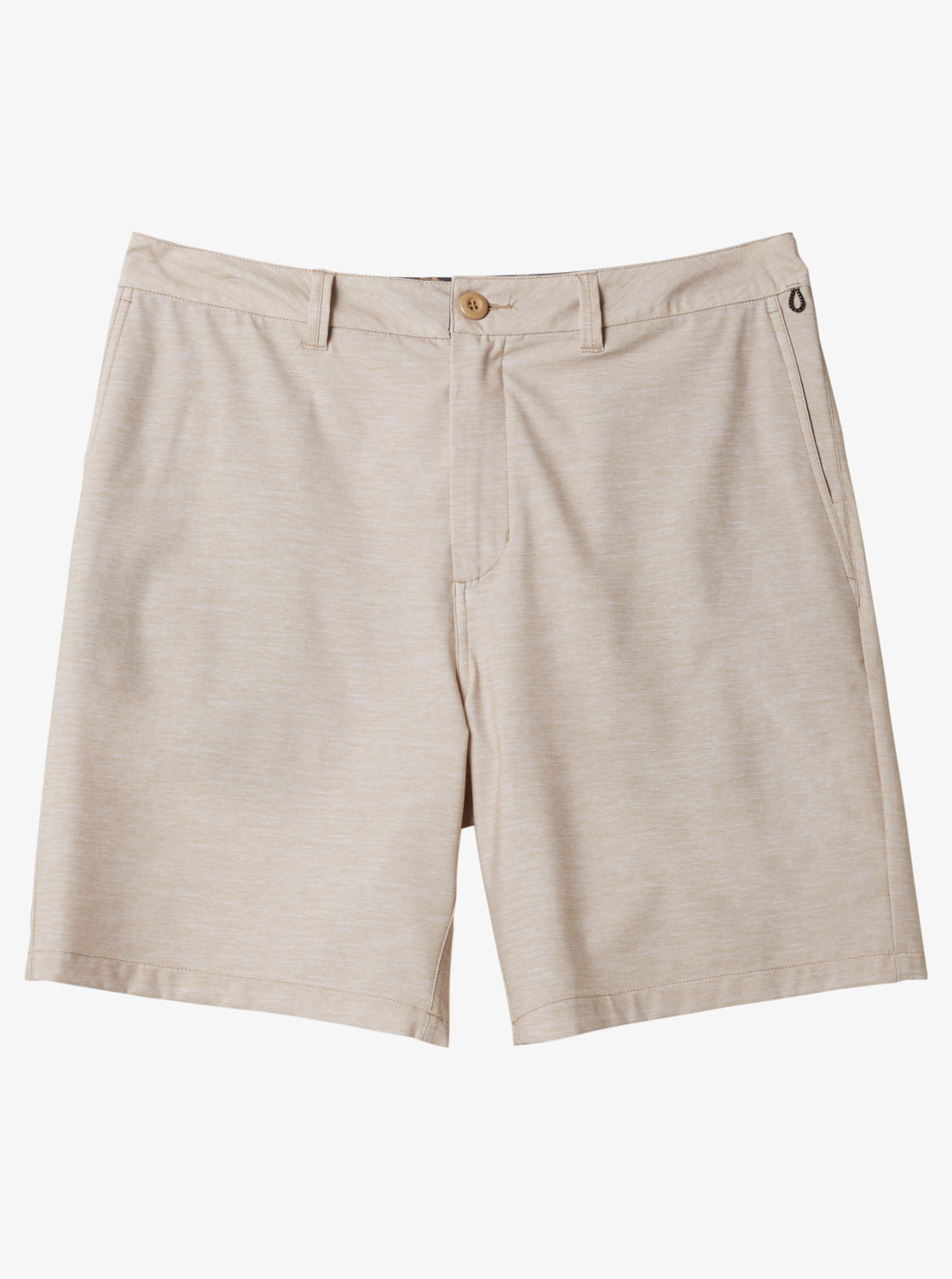 Quiksilver Union Heather 19" Amphibian Shorts in khaki colour from front