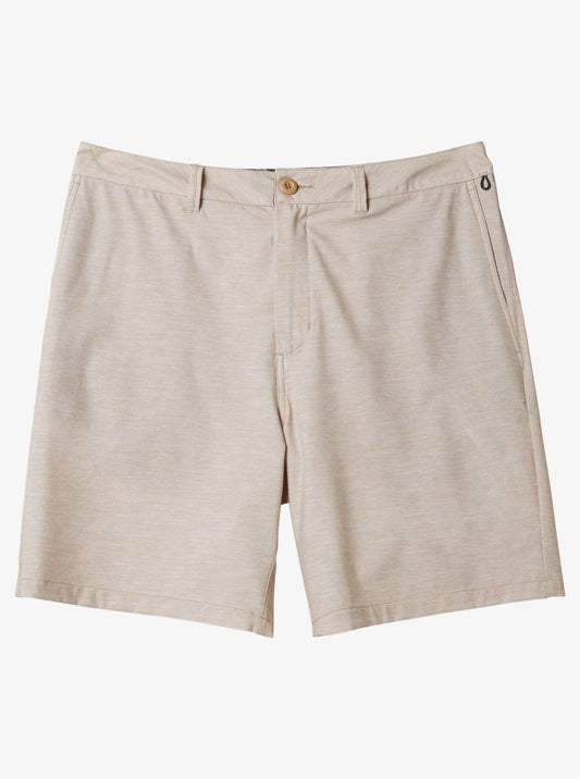 Quiksilver Union Heather Amphibian Shorts  in khaki from front