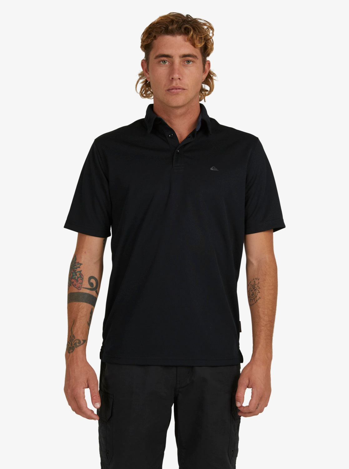 Quiksilver Water Polo 2 Polo Shirt in black