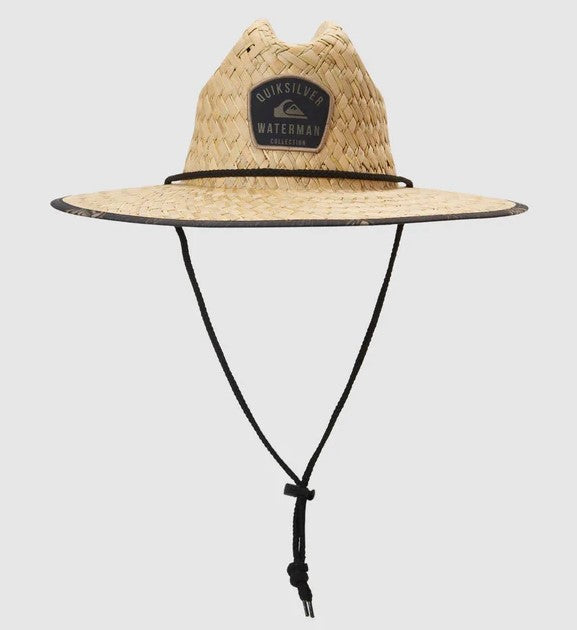 Quiksilver Outsider Waterman Straw Hat in natural colour with black detail