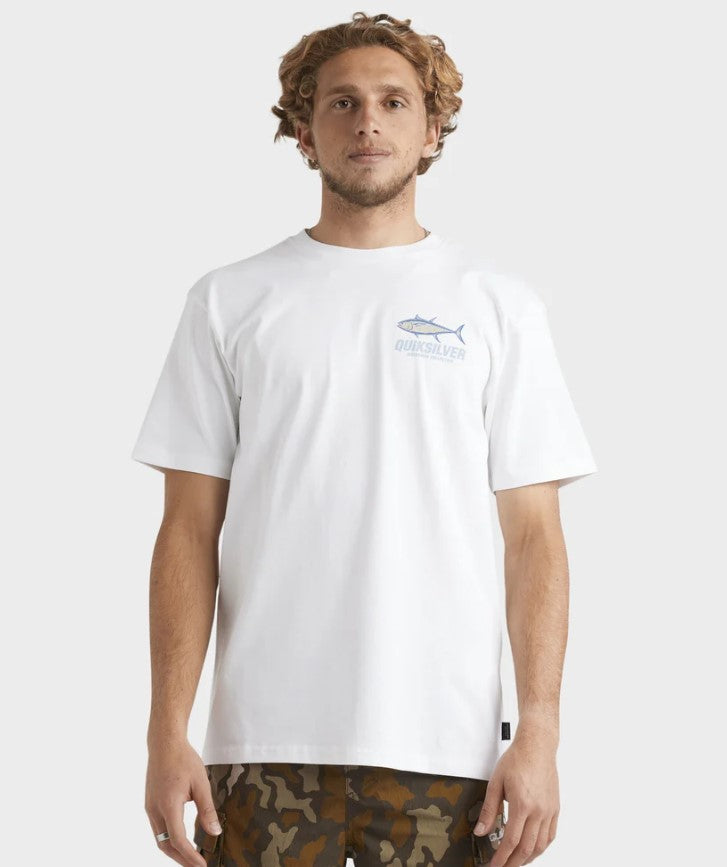 Quiksilver Watermans Slack Tide T-Shirt in white from front