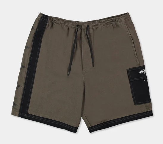 Quiksilver Wrath 23" Men's Walkshorts
 in turkish coffee colourway from the front in flatlay