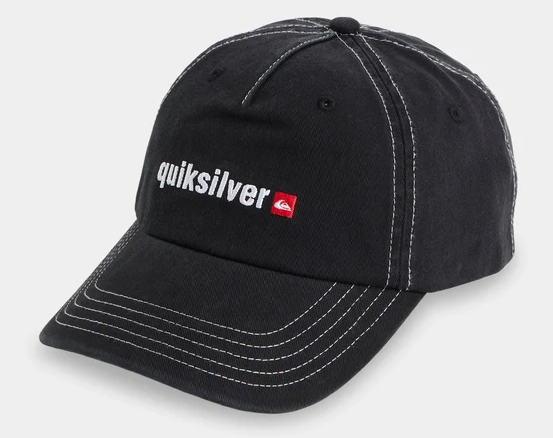 Quiksilver YG (Young Guns) 5 Panel Men's Cap in black from front