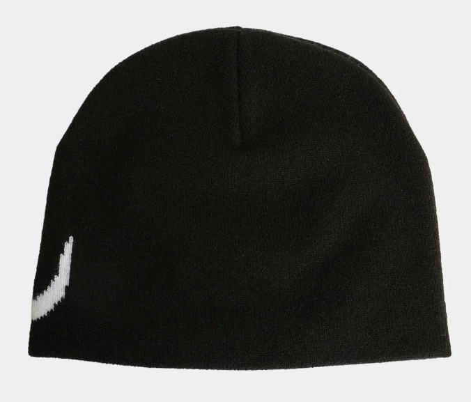 Quiksilver Young Guns Mens Beanie in black with white quiksilver logo from  rear