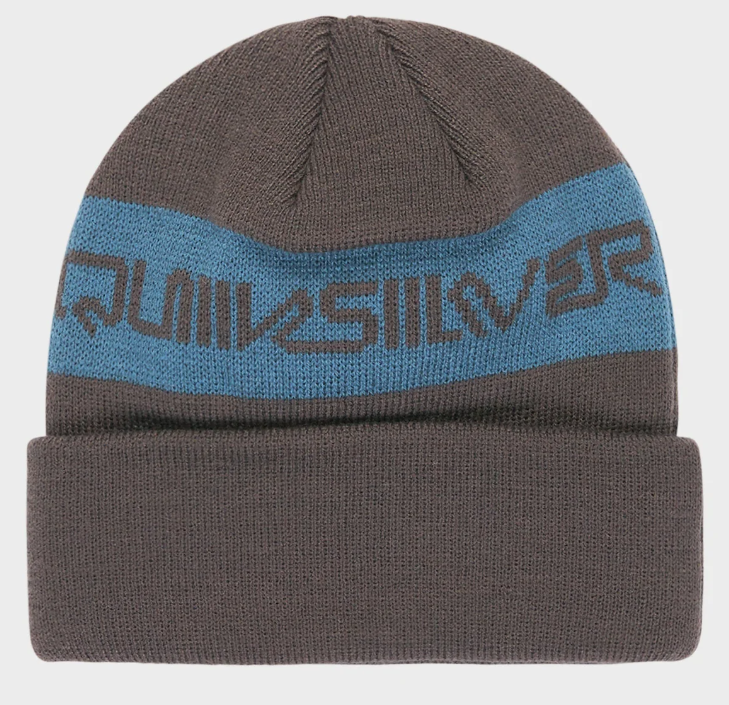 Quiksilver Youth Hunker Downtown Beanie in grapeleaf colourway from rear