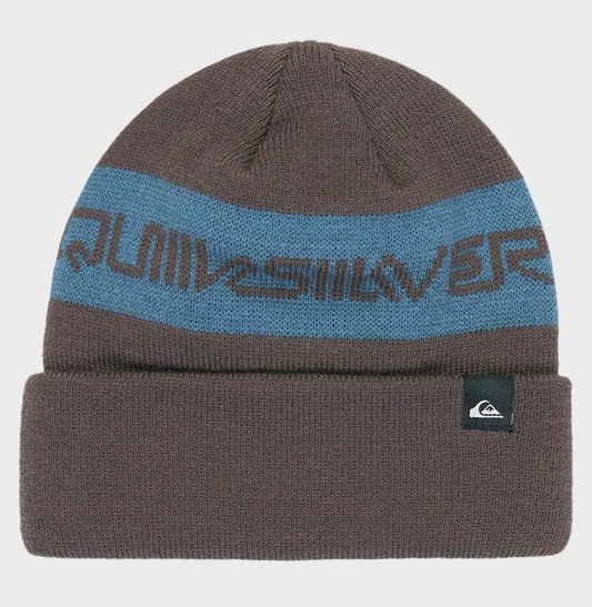 Quiksilver Youth Hunker Downtown Beanie in grapeleaf colourway from front