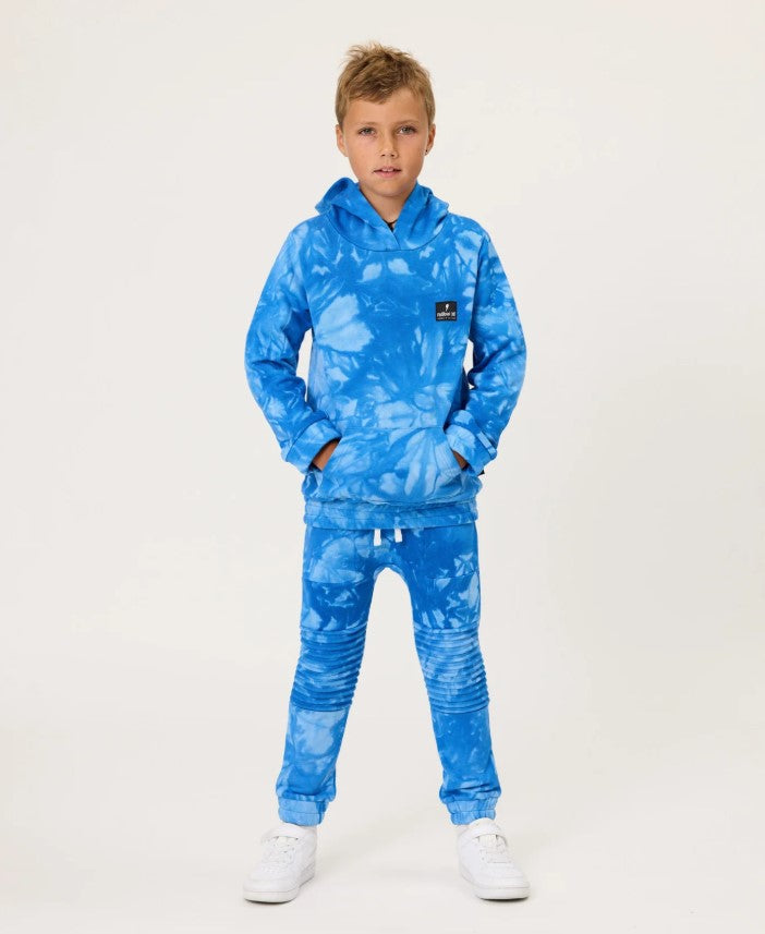 Radicool Dude Blue Tie Dye Boys Captain Pants from front