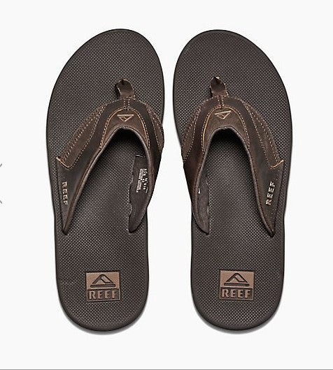 Reef Mens Leather Fanning Jandal