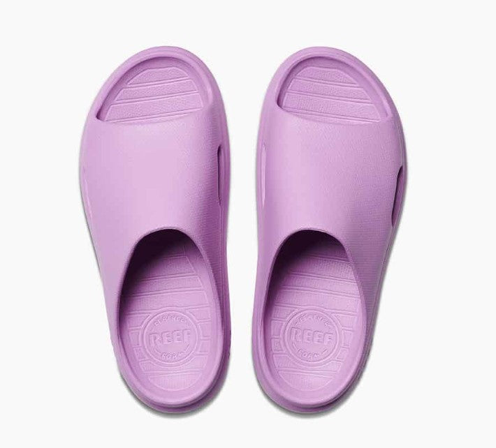 Reef Kids Rio Slides in taffy colourway pair from top