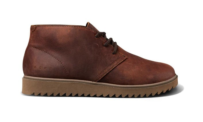 Reef Leucadian Leather Boots in brown from side