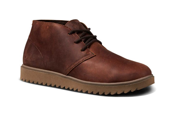 Reef Leucadian Leather Boots in brown from side