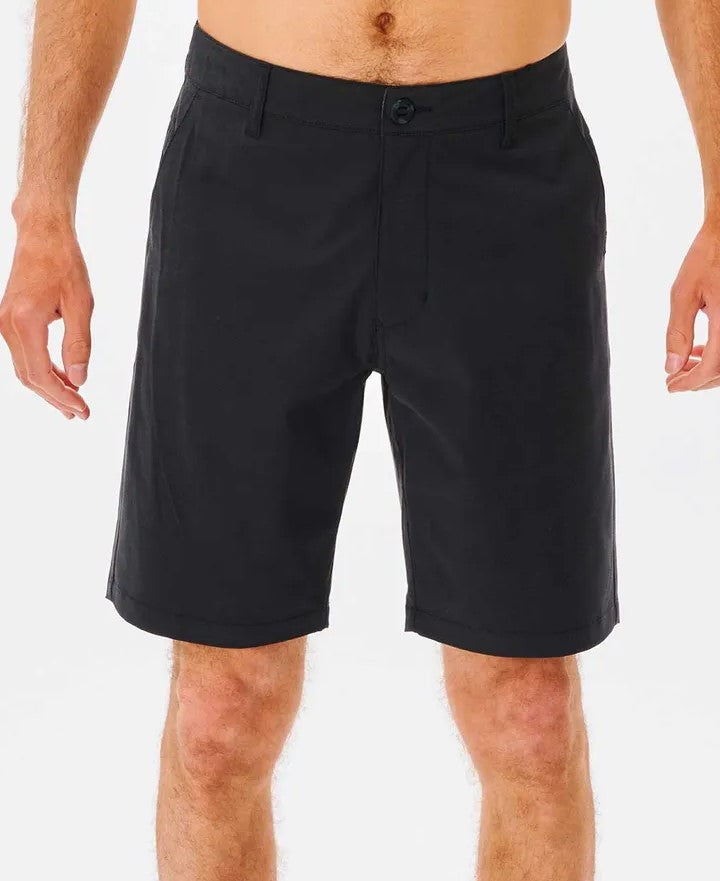 Rip Curl Boardwalk Phase 19" Amphibian Shorts in black from front