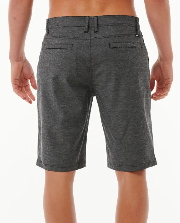Rip Curl Boardwalk Phase 21" Amphibious Shorts in black from rear