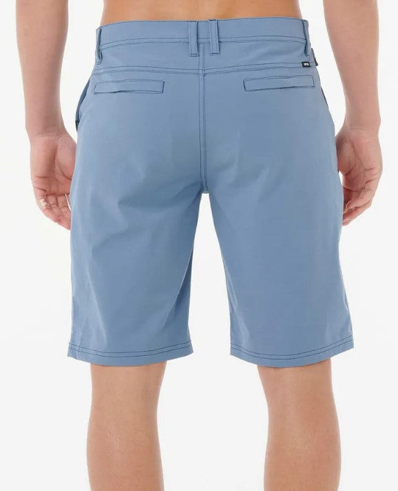 Rip Curl Boardwalk Phase 21" Amphibious Shorts in bluefin colourway from rear