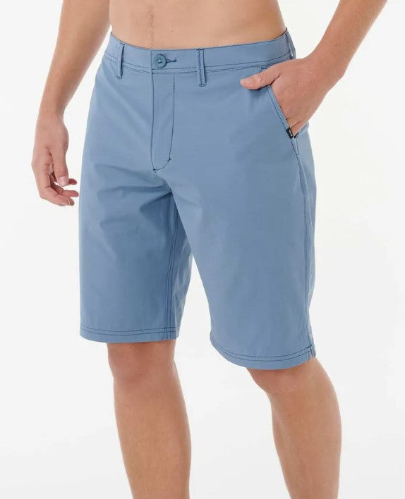 Rip Curl Boardwalk Phase 21" Amphibious Shorts in bluefin colourway from side