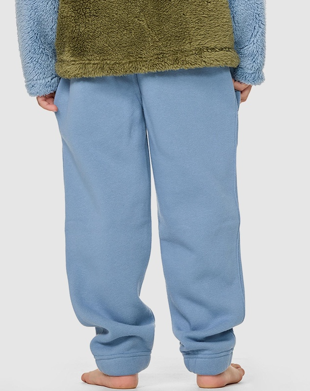 Rip&nbsp;Curl Boys Icons Of Shred Trackpants in faded denim colourway from rear