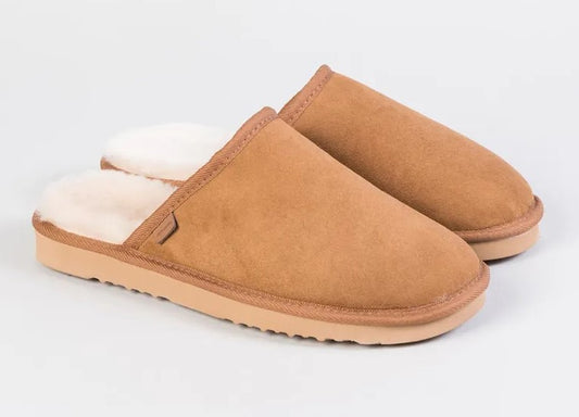Rip Curl Classic Slugga Slippers in chestnut colour from side