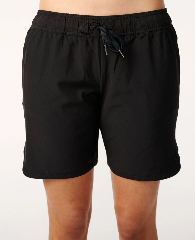 Rip Curl Classic 7" Women's Boardshorts in black from the front