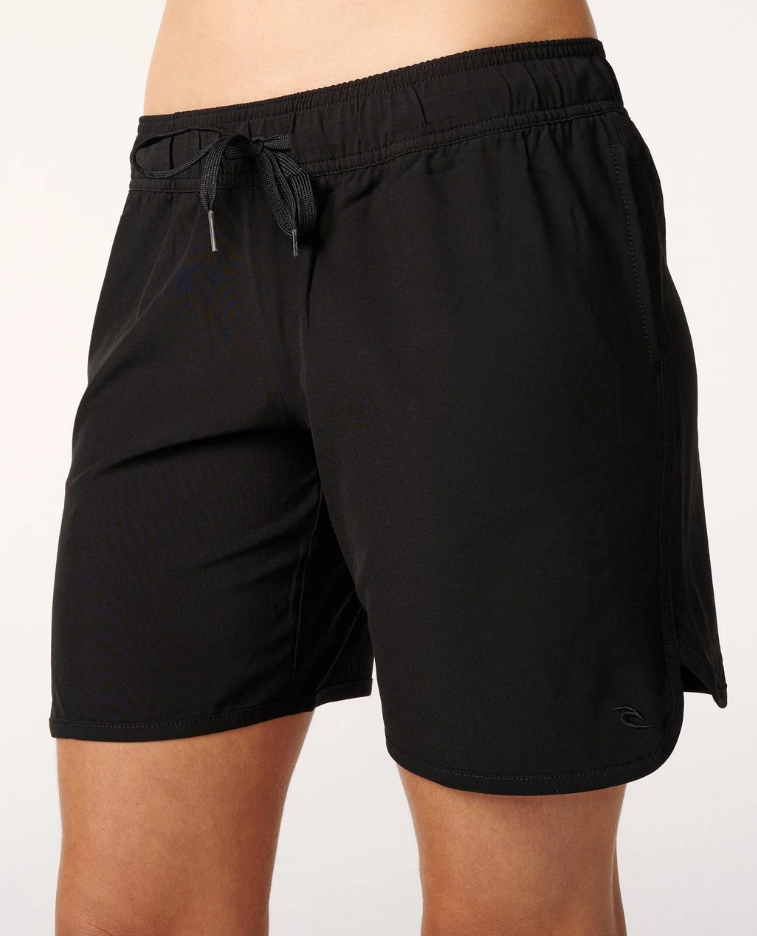 Rip Curl Classic 7" Women's Boardshorts in black from the side