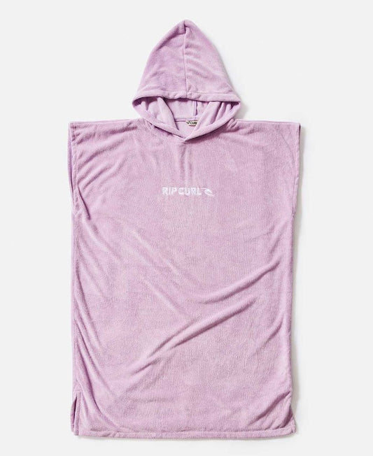 Rip Curl Girls Classic Surf Hooded Towel in lilac
